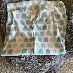 Halo SleepSack Elephant Print Kids Pajamas - Blue and Gray
